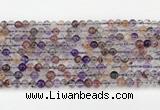 CRU1017 15.5 inches 4mm round mixed rutilated quartz beads