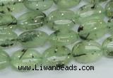 CRU102 15.5 inches 10*14mm oval green rutilated quartz beads