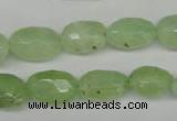 CRU179 9*11mm – 12*18mm faceted nuggets green rutilated quartz beads