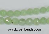 CRU200 15.5 inches 6mm faceted round green rutilated quartz beads