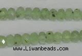 CRU206 15.5 inches 5*8mm faceted rondelle green rutilated quartz beads