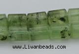 CRU226 15.5 inches 10*14mm triangle green rutilated quartz beads