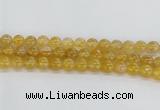 CRU661 15.5 inches 10mm round golden rutilated quartz beads