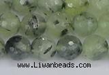 CRU803 15.5 inches 10mm faceted round prehnite gemstone beads