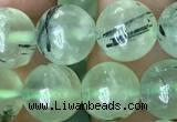 CRU813 15.5 inches 10mm round green rutilated quartz beads