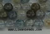 CRU852 15.5 inches 8mm round blue rutilated quartz beads