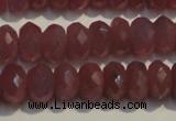 CRZ1017 15.5 inches 3*5mm faceted rondelle A grade ruby beads