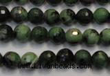 CRZ106 15.5 inches 8mm faceted round ruby zoisite gemstone beads