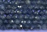 CRZ1172 15 inches 3.5mm faceted round sapphire beads