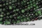 CRZ20 15.5 inches 4mm round ruby zoisite gemstone beads