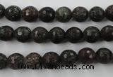 CRZ202 15.5 inches 8mm faceted round ruby zoisite gemstone beads