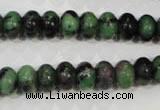 CRZ462 15.5 inches 7*10mm rondelle ruby zoisite gemstone beads