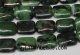 CRZ51 15.5 inches 10*14mm rectangle ruby zoisite gemstone beads