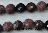 CRZ512 15.5 inches 8mm faceted round natural ruby sapphire beads