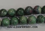 CRZ603 15.5 inches 10mm round New ruby zoisite gemstone beads