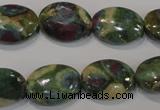 CRZ615 15.5 inches 13*18mm oval New ruby zoisite gemstone beads