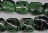 CRZ66 15.5 inches 16*16mm square ruby zoisite gemstone beads