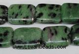 CRZ68 15.5 inches 15*20mm rectangle ruby zoisite gemstone beads