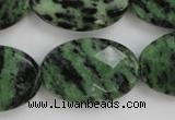 CRZ714 15 inches 20*30mm faceted oval ruby zoisite gemstone beads