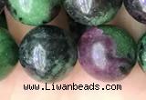 CRZ775 15.5 inches 14mm round ruby zoisite beads wholesale