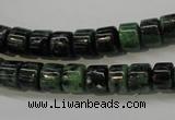 CRZ82 15.5 inches 7*8mm tyre ruby zoisite gemstone beads