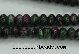 CRZ920 15.5 inches 5*8mm rondelle Chinese ruby zoisite beads