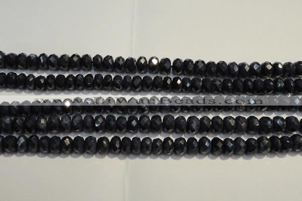 CRZ977 15.5 inches 5*7mm faceted rondelle A grade sapphire beads