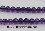 CSA03 15.5 inches 6mm round synthetic amethyst beads wholesale