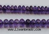 CSA08 15.5 inches 5*8mm rondelle synthetic amethyst beads wholesale