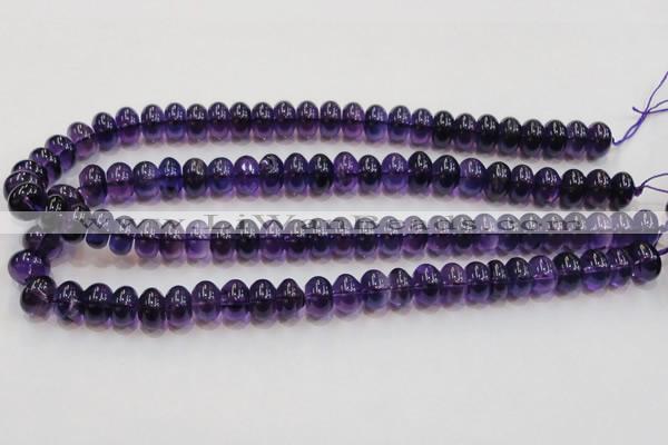 CSA09 15.5 inches 8*12mm rondelle synthetic amethyst beads wholesale