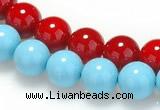 CSB07 16 inches 10mm round shell pearl beads Wholesale