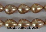 CSB109 15.5 inches 11*15mm teardrop shell pearl beads wholesale