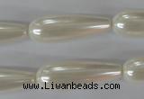 CSB116 15.5 inches 10*30mm teardrop shell pearl beads wholesale