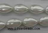 CSB1160 15.5 inches 12*18mm flat teardrop shell pearl beads