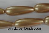 CSB117 15.5 inches 10*30mm teardrop shell pearl beads wholesale