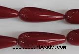 CSB119 15.5 inches 10*30mm teardrop shell pearl beads wholesale