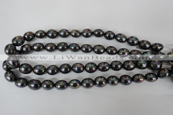 CSB124 15.5 inches 12*15mm rice shell pearl beads wholesale