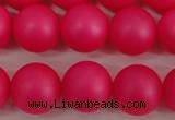 CSB1303 15.5 inches 10mm matte round shell pearl beads wholesale