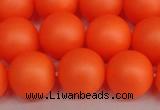 CSB1313 15.5 inches 10mm matte round shell pearl beads wholesale