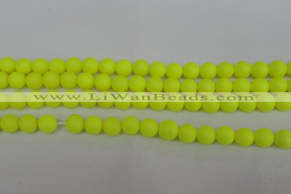 CSB1316 15.5 inches 6mm matte round shell pearl beads wholesale