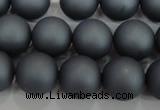 CSB1326 15.5 inches 6mm matte round shell pearl beads wholesale