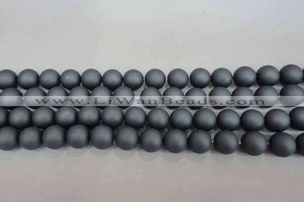 CSB1327 15.5 inches 8mm matte round shell pearl beads wholesale