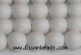 CSB1353 15.5 inches 10mm matte round shell pearl beads wholesale