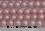 CSB1371 15.5 inches 6mm matte round shell pearl beads wholesale