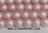 CSB1372 15.5 inches 8mm matte round shell pearl beads wholesale