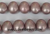 CSB138 15.5 inches 12*15mm – 13*16mm oval shell pearl beads