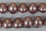 CSB139 15.5 inches 12*15mm – 13*16mm oval shell pearl beads