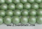 CSB1391 15.5 inches 6mm matte round shell pearl beads wholesale