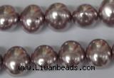 CSB140 15.5 inches 12*15mm – 13*16mm oval shell pearl beads