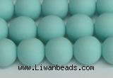 CSB1404 15.5 inches 12mm matte round shell pearl beads wholesale